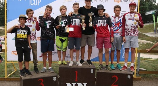 Latvijas sportistiem 14 zelta medaļas Baltijas jūras BMX kausa otrajā posmā