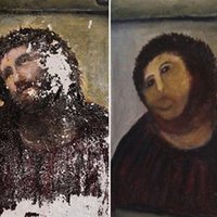 Uzvesta opera par Jēzus fresku sabojājušo pensionāri