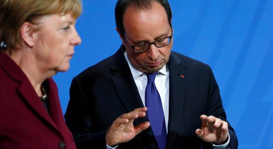 Olands un Merkele neizslēdz sankcijas pret Krieviju Sīrijas dēļ