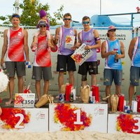 Foto: Pļaviņš/Regža izcīna uzvaru Latvijas pludmales volejbola čempionāta trešajā posmā