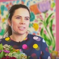 Kristīne Luīze Avotiņa rada spilgtu mākslas darbu Rīgas Pirmsskolas izglītības iestādē 'Zīļuks'