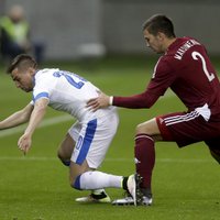 Latvijas futbola izlase cīnās neizšķirti ar 'Euro 2016' dalībnieci Slovākiju