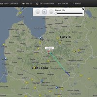 ВИДЕО: Как гигант "Ан-225 Мрия" пропал с "интернет-радара" на подлете к Риге?