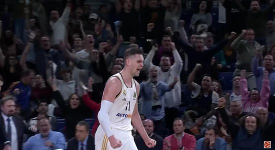 Video: 'Real Madrid' un 'Anadolu Efes' aizvada ULEB Eirolīgas ilgāko spēli