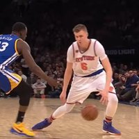 Video: Porziņģis ar lielisku bumbas kontroli iekļūst NBA dienas TOP 10