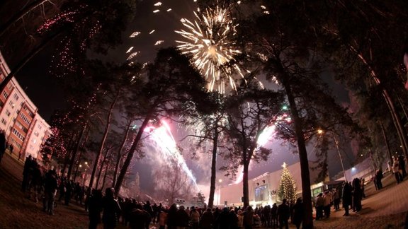 Jauna gada sagaidisana Kauguros FOTO Normunds Mežiņš