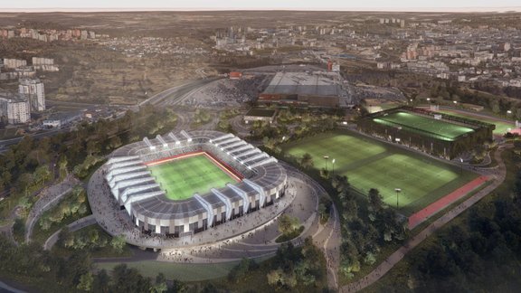 Foto: Prezentēts Viļņā ieplānotā stadiona projekts ar 15 tūkstošiem skatītāju vietu Foto: Prezentēts Viļņā ieplānotā stadiona projekts ar 15 tūkstošiem skatītāju vietu