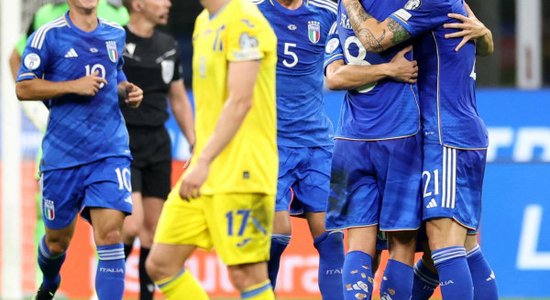 'Euro 2024' kvalifikācija: Itālijas futbolisti Milānā pieveic Ukrainu