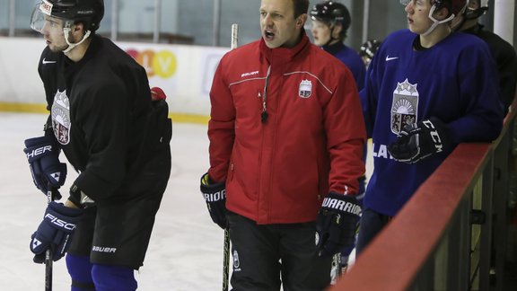 Latvijas U20 hokeja izlases treniņš Ventspilī - 11