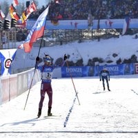 Российские биатлонисты выиграли золото чемпионата мира, Латвия — 22-я
