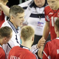 Latvijas vīriešu volejbola izlase pārbaudes spēlē revanšējas Grieķijai