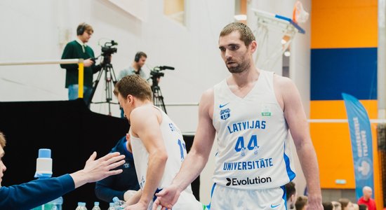 'Latvijas Universitāte' cienījami spēkojas pret Igaunijas basketbola flagmani