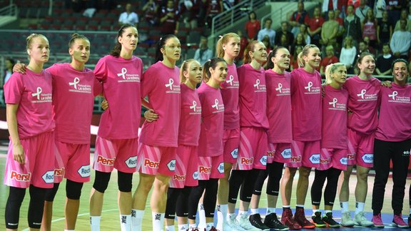 Basketbols, pārbaudes spēle: Latvijas sieviešu basketbola izlase pret Baltkrieviju - 1