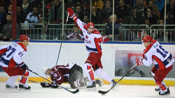 Hokejs, KHL: Rīgas Dinamo - Maskavas CSKA