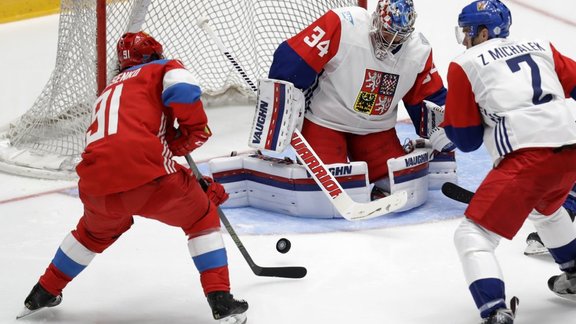 Vladimir Tarasenko, Petr Mrazek, Russia vs Czech 