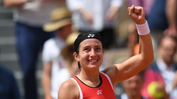 Teniss, French Open: Anastasija Sevastova - Elise Mertensa - 9