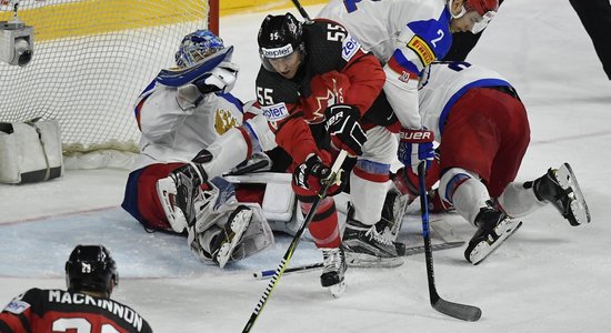 Video: Hokeja milžu cīņā Kanāda atspēlējas un sakauj Krieviju