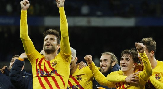 'Barcelona' Spānijas futbola klasikā sagrauj 'Real'