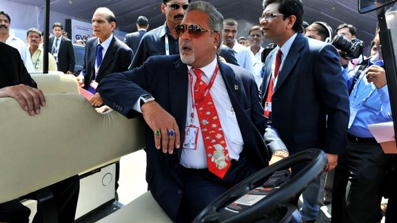 Chairman Kingfisher Airlines and Force India Vijay Mallya