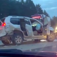 Video: Ādažu novadā vairāku auto sadursme; divi hospitalizētie