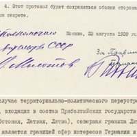 Pirmo reizi publicēti Molotova-Ribentropa pakta PSRS oriģināli