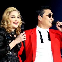 Arī Madonna beidzot danco 'Gangnam Style'