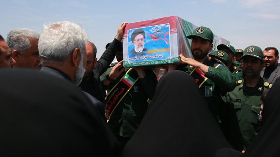 Funeral Procession For Late Iranian President Raisi in Mashhad