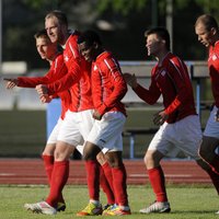 'Spartaks' futbolisti ne bez grūtībām virslīgas mačā apspēlē pastarīti 'Metta'/LU