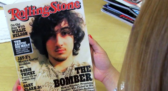 Bostonas spridzinātājs uz žurnāla 'Rolling Stone' vāka izraisa kņadu