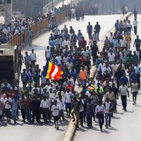 Mumbajā protestē Indijas zemākās kastas pārstāvji