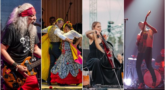 "Laba daba", 135 čellisti un romantiskais rokeris Braiens Adamss. Kultūras notikumi fotogrāfijās