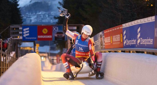 Latvijas ekipāža Bots/Plūme Eiropas čempionātā kamaniņu sportā ieņem sesto vietu; Robežniece/Bogdanova – piektās 