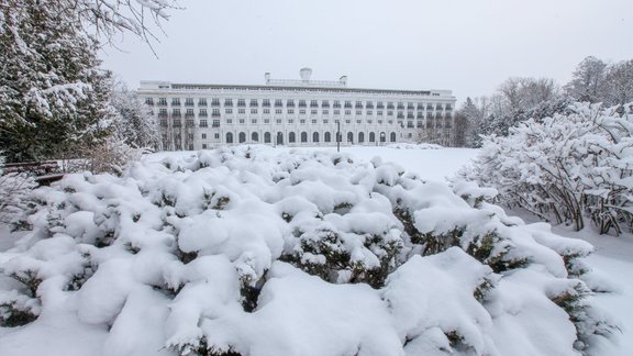 Ziema Ķemeru sanatorijas parkā - 12