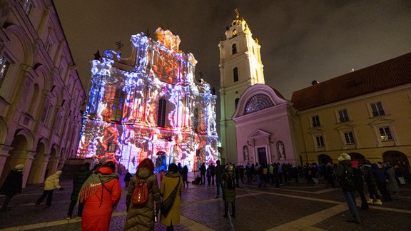 Viļņa gaismas festivāls Viļņai 700