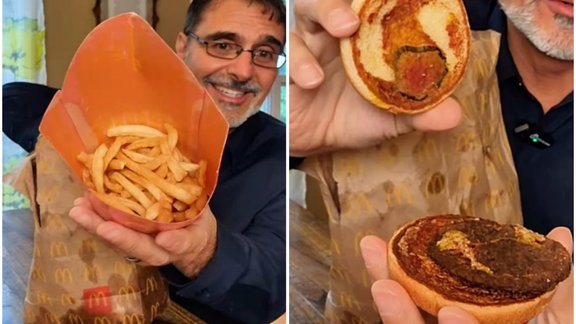 "McMūmijas": 62 dienas vecs "McDonald’s" ēdiens bez pelējuma