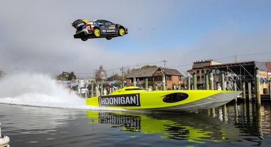 Lidojošs 'Subaru' un ļoti daudz drifta – jaunākais 'Gymkhana' video