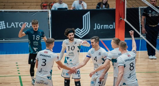 'RTU Robežsardze'/'Jūrmala' pieveic 'Ezerzeme'/DU volejbolistus cīņā par iekļūšanu Baltijas līgas finālā