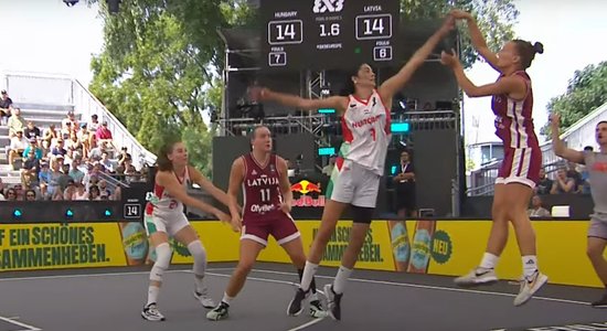 Fantastisks metiens Latvijas 3x3 basketbolistēm atnes uzvaru Eiropas kausa ievadā un iekļūst ceturtdaļfinālā