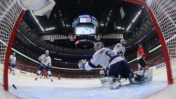 Tampa Bay Lightning goalie Andrei Vasilevskiy