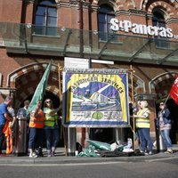 'Eurostar' darbinieki Lielbritānijā sāk četru dienu streiku