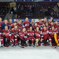 Latvijas klubu hokeja izlase Baltijas Izaicinājuma kausa posmu noslēdz ar graujošu 'sauso' uzvaru pār Igauniju