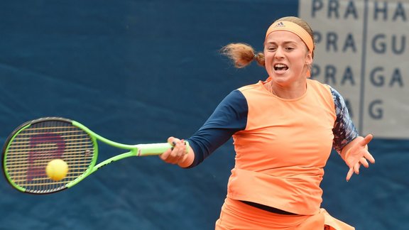 Teniss, Prāgas WTA turnīra pusfināls: Ostapenko pret Plīškovu - 1