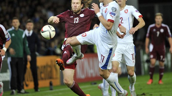 Euro 2016 kvalifikācija futbolā: Latvija - Čehija