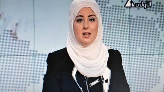 Egyptian state TV Fatma Nabil (hijab)