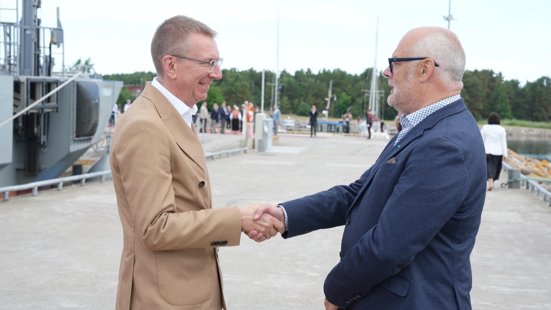 Rinkēvičs un Kariss tiekas Roņu salā – vietā, kas vēl nesen pārbaudīja abu valstu attiecības