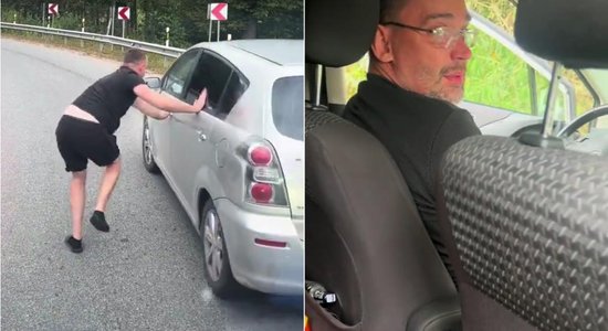 Video: Kravas auto vadītājs aptur dzērājšoferi ar diviem maziem bērniem