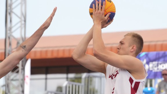 Eiropas spēles, 3x3 basketbols, vīrieši: Latvija - Spānija