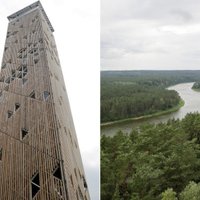ФОТО. В Бирштонасе открыта самая высокая в Литве башня обозрения