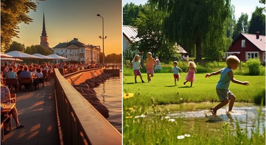 ФОТО. Чем жители Латвии занимаются по выходным – как это видит искусственный интеллект