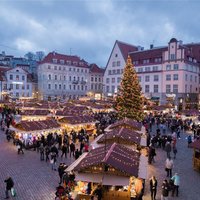 ФОТО. В Таллине заработал рождественский рынок и зажглись свечи на главной елке Эстонии